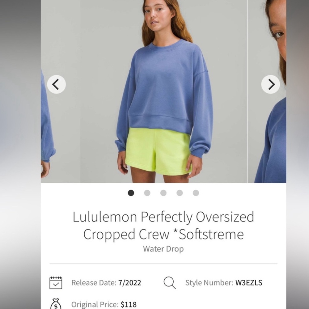 Lululemon perfectly oversized crew neck sweatshirt